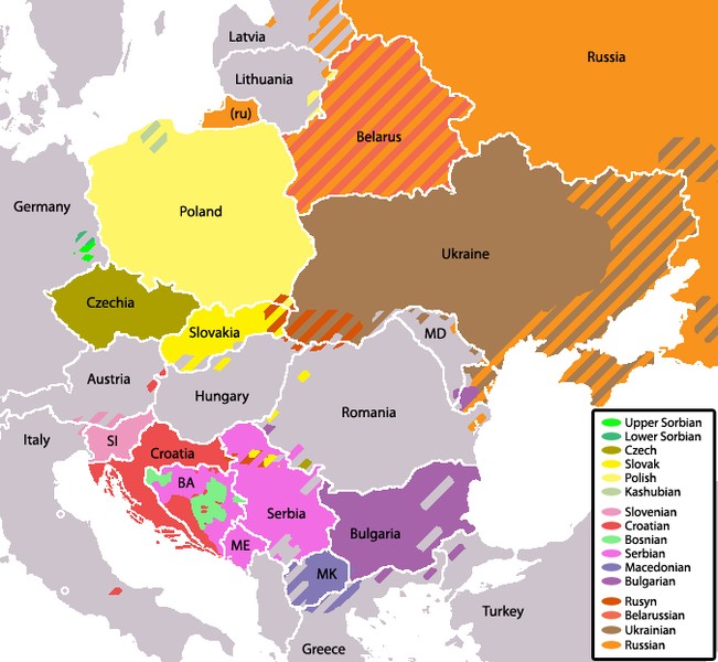 Slavic Map