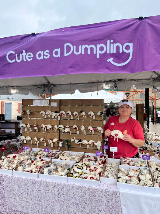 a vendor at the simply slavic festival